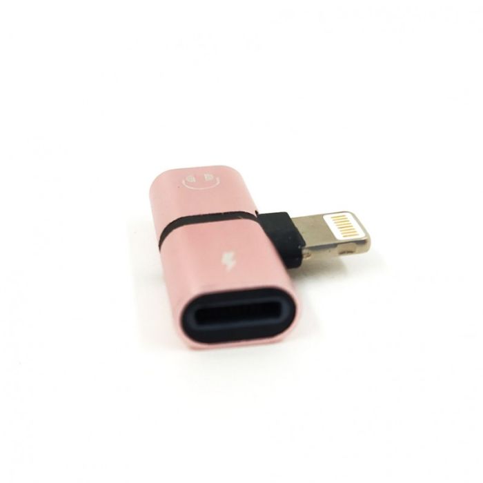 Металлический двойник (наушники + зарядка) для Apple iPhone Lightning