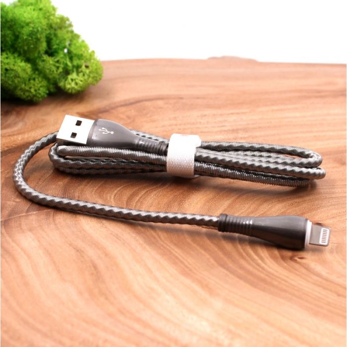 Металлический USB кабель Apple Lightning Moxom Wave CC-78