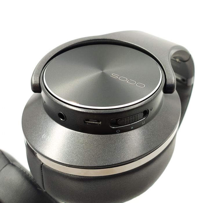 Накладные полноразмерные Bluetooth наушники с функцией колонки SODO MH5 Black