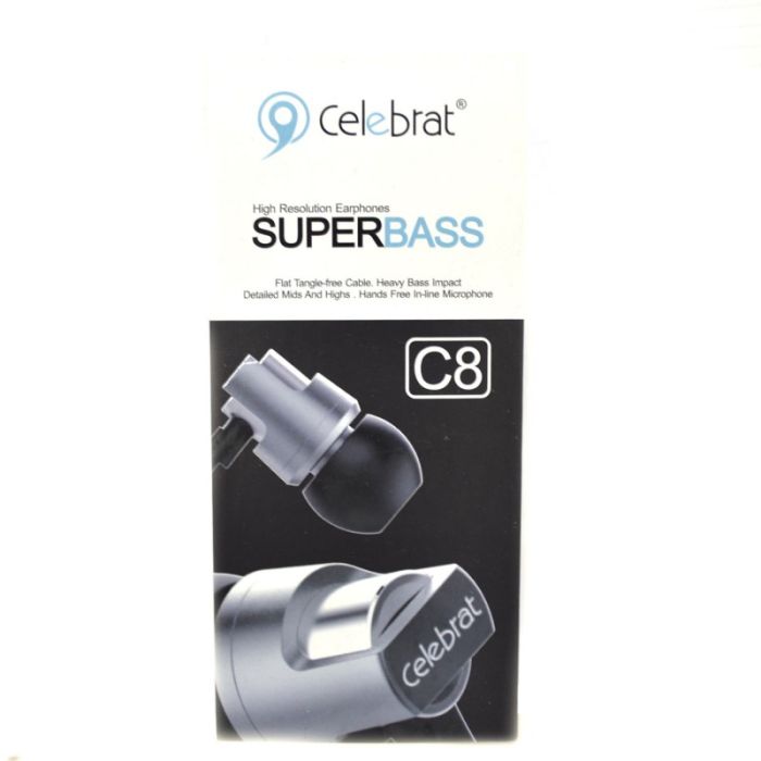 Наушники Celebrat C8 Super Bass Black (Черный) 