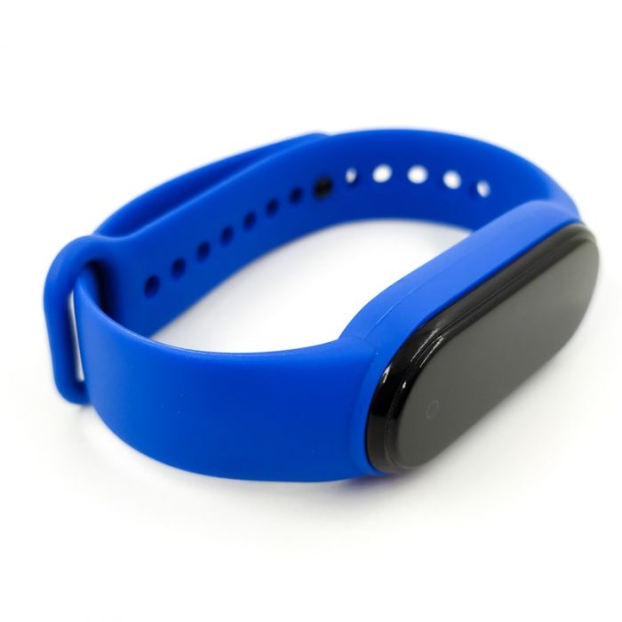 Силиконовый ремешок-браслет TCCG для Mi Band 5 Blue