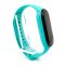 Силиконовый ремешок-браслет TCCG для Mi Band 5 Mint