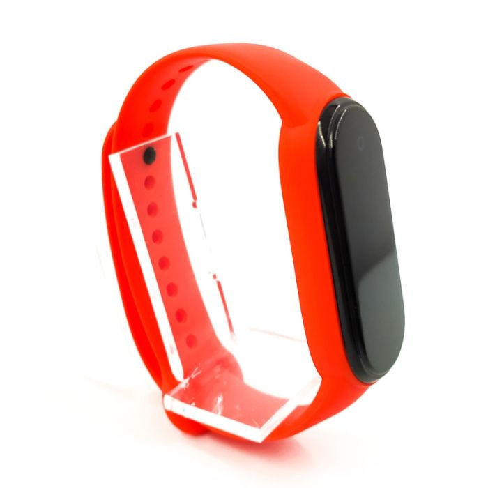Силиконовый ремешок-браслет TCCG для Mi Band 5 Red