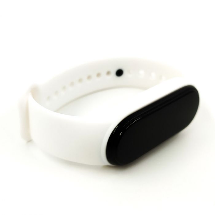 Силиконовый ремешок-браслет TCCG для Mi Band 5 White