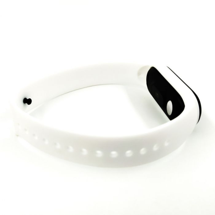 Силиконовый ремешок-браслет TCCG для Mi Band 5 White