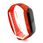 Силиконовый ремешок-браслет TCCG для Mi Band 5 Pattern Red