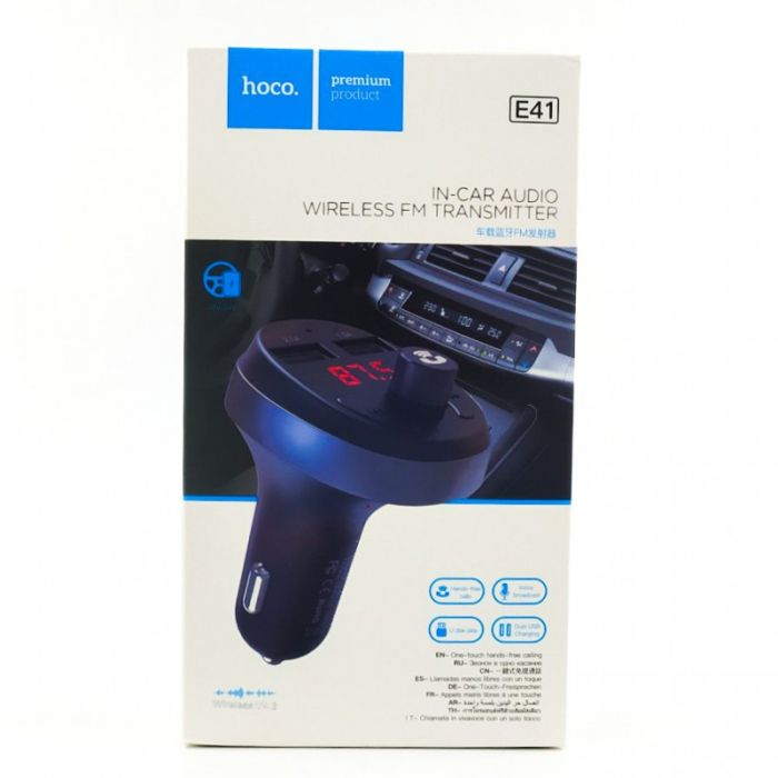 FM-трансмиттер на 2USB/3,1A HOCO E41