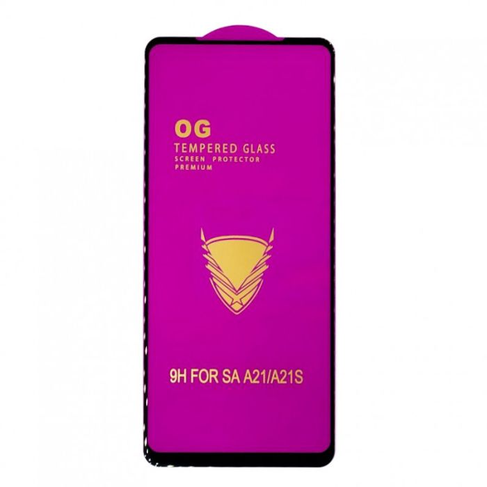 Full Glue Glass Samsung A21S Black