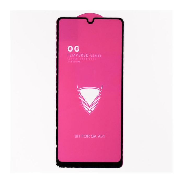 Full Glue Glass Samsung A31 Black