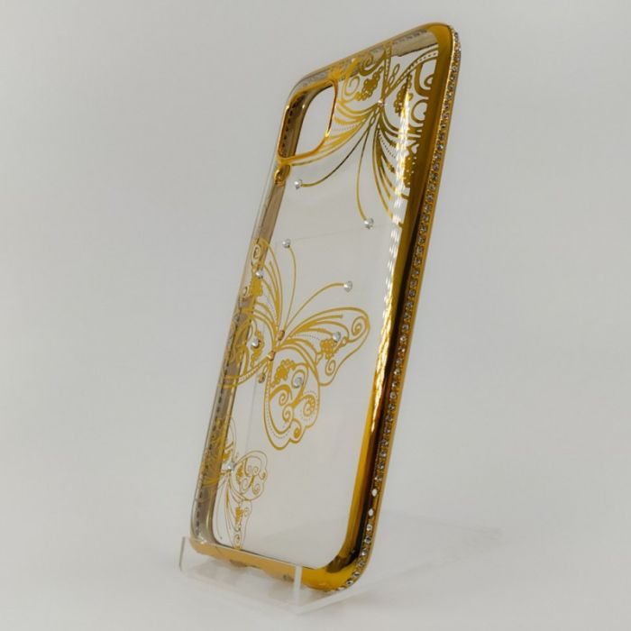Силиконовый чехол Kings Bar со стразами Huawei P40 Lite Butterfly
