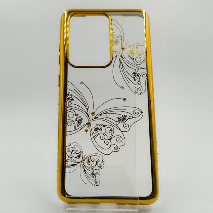 Силиконовый чехол Kings Bar со стразами Samsung S20 Ultra Butterfly