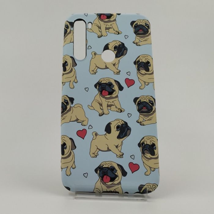 Люминесцентный чехол накладка LUXO MOPS  Xiaomi Redmi Note8t Blue