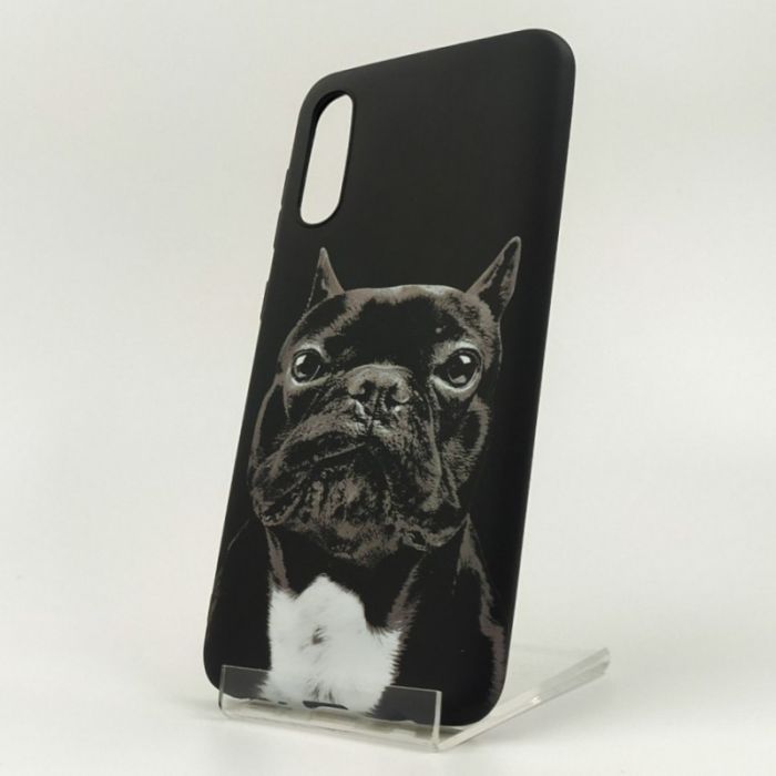 Люминесцентный силиконовый светящийся чехол-накладка LUXO Dog Samsung A50 Black