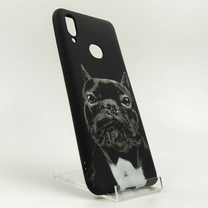 Люминесцентный силиконовый светящийся чехол-накладка LUXO Dog Xiaomi Redmi Note7 Black