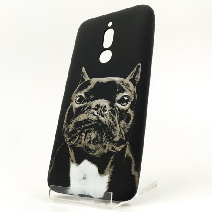 Люминесцентный силиконовый светящийся чехол-накладка LUXO Dog Xiaomi Redmi8 Black