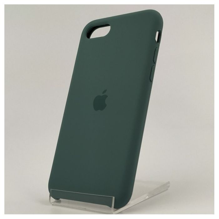 Оригинальный матовый чехол Silicone Case Iphone SE2020 Blue Green