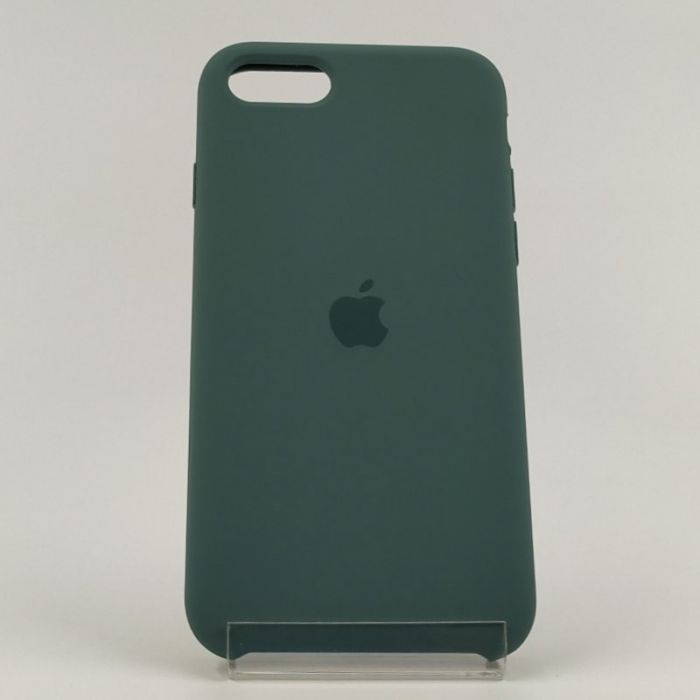 Оригинальный матовый чехол Silicone Case Iphone SE2020 Blue Green
