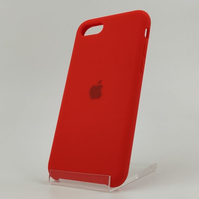 Оригинальный матовый чехол Silicone Case Iphone SE2020 Red