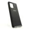 Оригинальный матовый чехол-накладка Silicone Case Samsung A31 Black