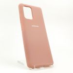 Оригинальный матовый чехол-накладка Silicone Case Samsung A31 Matte Pink