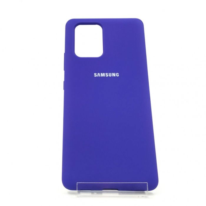 Оригинальный матовый чехол-накладка Silicone Case Samsung A31 Purple
