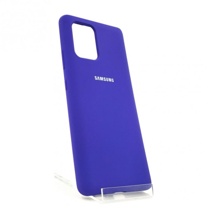 Оригинальный матовый чехол-накладка Silicone Case Samsung A31 Purple