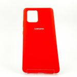 Оригинальный матовый чехол-накладка Silicone Case Samsung A31 Red