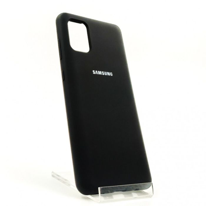 Оригинальный матовый чехол-накладка Silicone Case Samsung S10 Lite 2020 Black