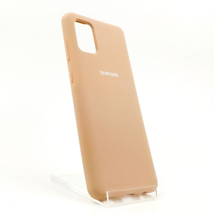 Оригинальный матовый чехол-накладка Silicone Case Samsung S10 Lite 2020 Matte Pink