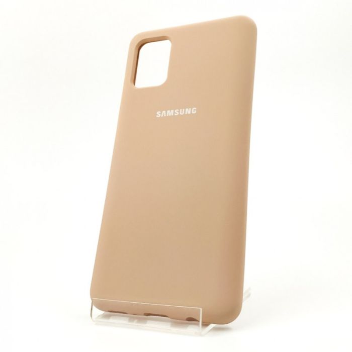 Оригинальный матовый чехол-накладка Silicone Case Samsung S10 Lite 2020 Matte Pink