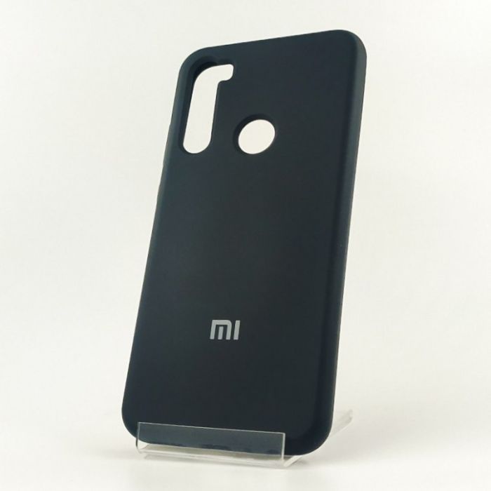 Оригинальный матовый чехол-накладка Silicone Case Xiaomi Redmi note8t Black