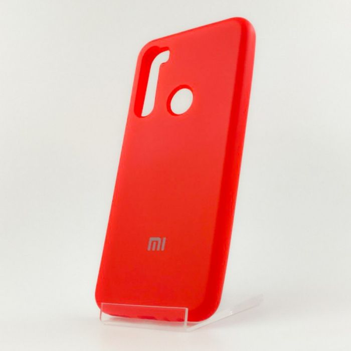 Оригинальный матовый чехол-накладка Silicone Case Xiaomi Redmi note8t Red