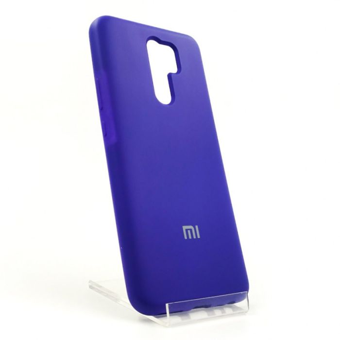 Оригинальный матовый чехол-накладка Silicone Case Xiaomi Redmi9 Purple