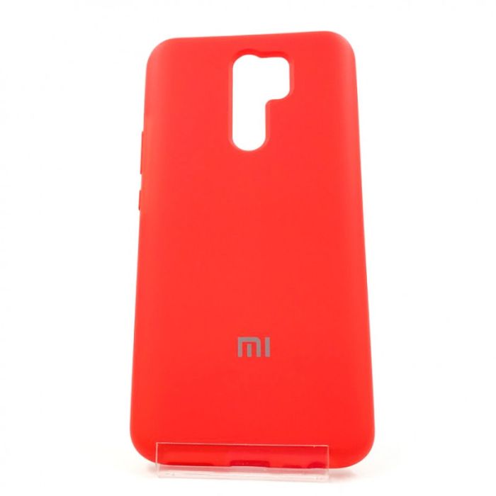 Оригинальный матовый чехол-накладка Silicone Case Xiaomi Redmi9 Red