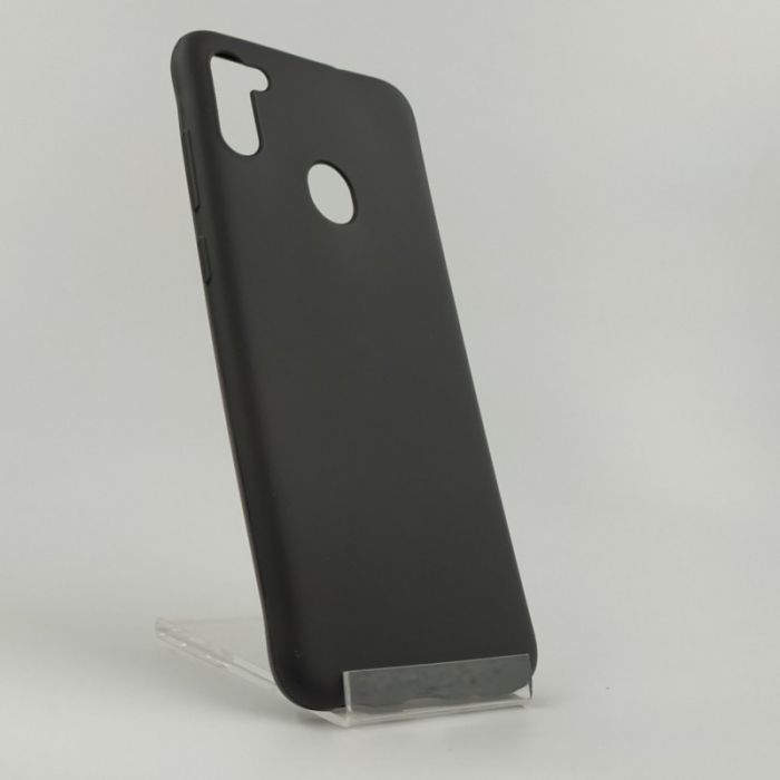 Силиконовый матовый чехол-накладка Simin Style Samsung A11 Black