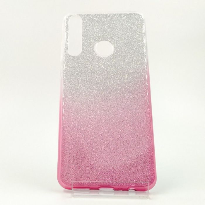 Силиконовый чехол с блёстками VAJA Huawei P40 Lite E Pink