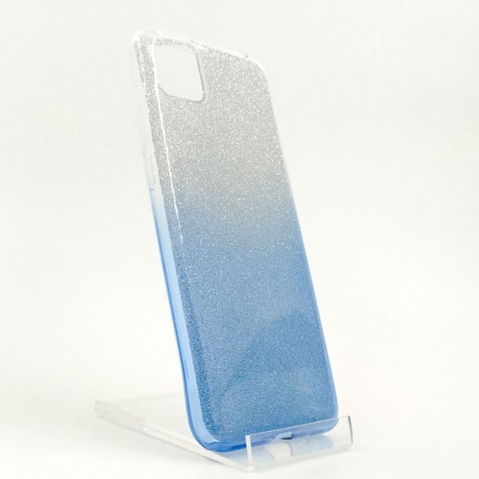 Силиконовый чехол с блёстками VAJA Huawei Y5P Blue