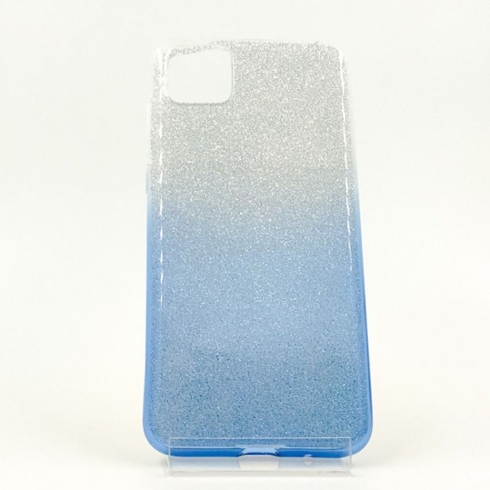 Силиконовый чехол с блёстками VAJA Huawei Y5P Blue
