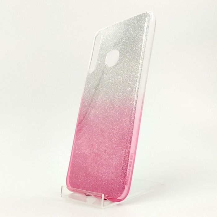 Силиконовый чехол с блёстками VAJA Huawei Y6P Pink