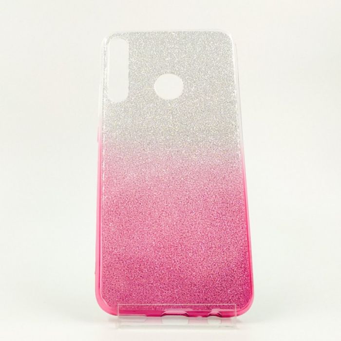 Силиконовый чехол с блёстками VAJA Huawei Y6P Pink