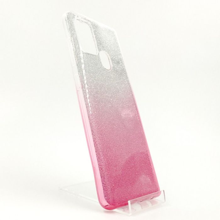 Силиконовый чехол с блёстками VAJA Samsung A21S Pink