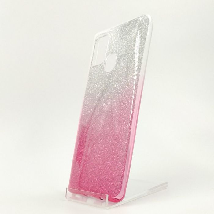 Силиконовый чехол с блёстками VAJA Samsung A21S Pink