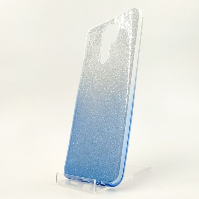 Силиконовый чехол с блёстками VAJA Xiaomi Redmi9 Blue