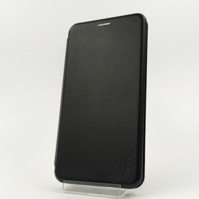 Кожаный противоударный чехол-книжка Hoco Huawei P40 Lite Black
