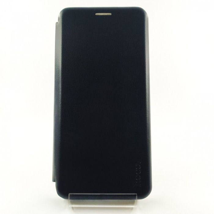 Кожаный противоударный чехол-книжка Hoco Samsung A11 Black