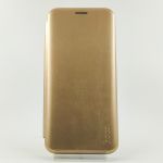 Кожаный противоударный чехол-книжка Hoco Samsung A11 Gold