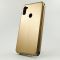 Кожаный противоударный чехол-книжка Hoco Samsung A11 Gold