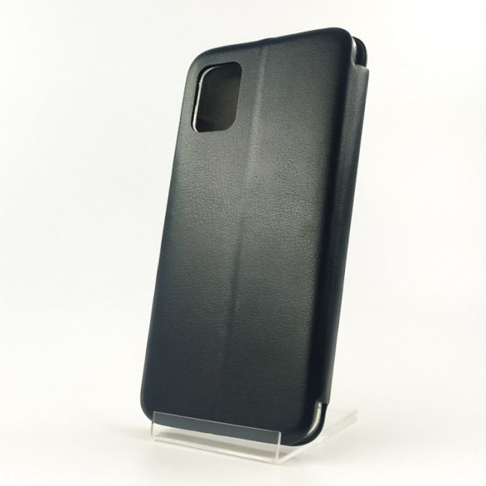Кожаный противоударный чехол-книжка Hoco Case Samsung A41 Black