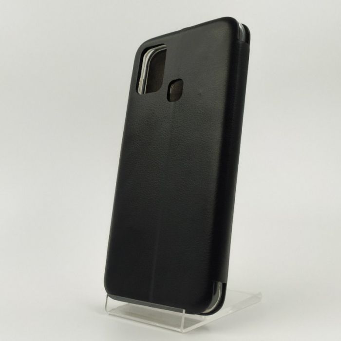 Кожаный противоударный чехол-книжка Hoco Samsung M31 Black