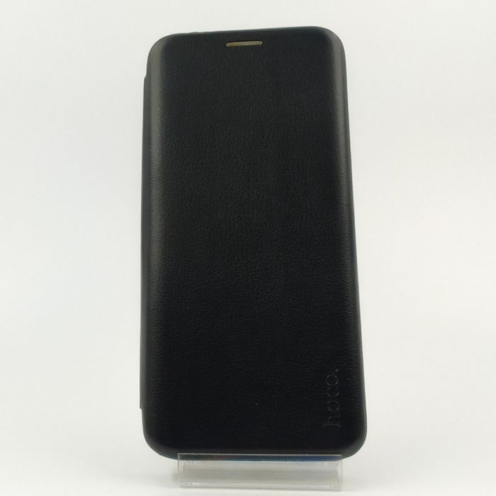 Кожаный противоударный чехол-книжка Hoco Samsung M31 Black